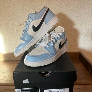 Jordan Kids Sky Blue and White Sneakers